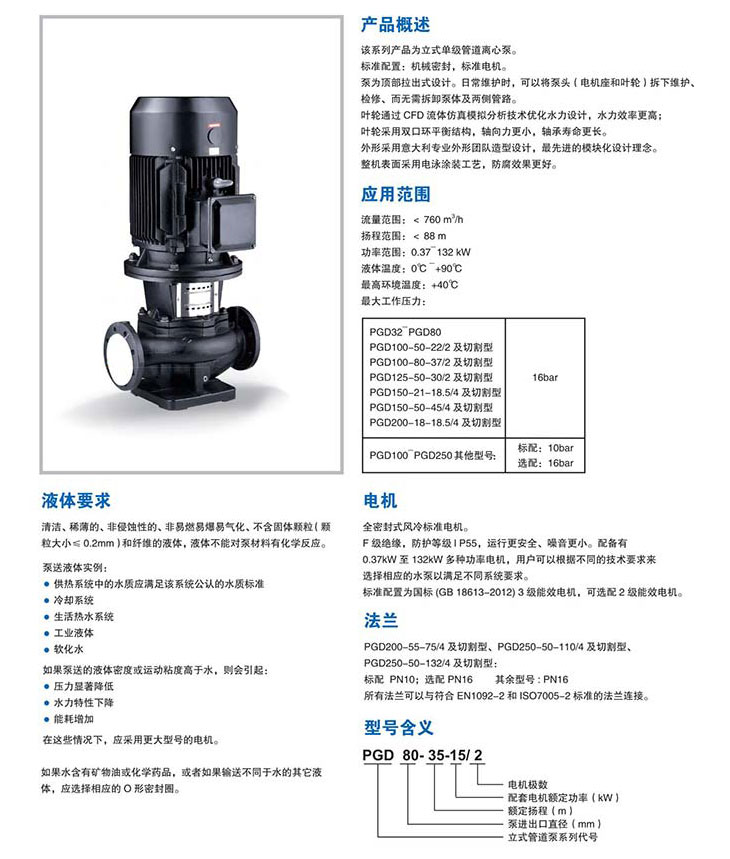 美国APG立式单级管道离心泵