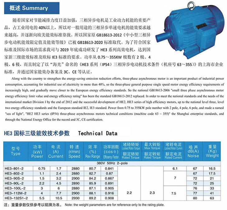 三级能效异步电动机